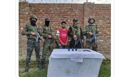 'J&K: Terror associate of LeT, TRF outfit arrested in Baramulla, arms and ammunition recovered'