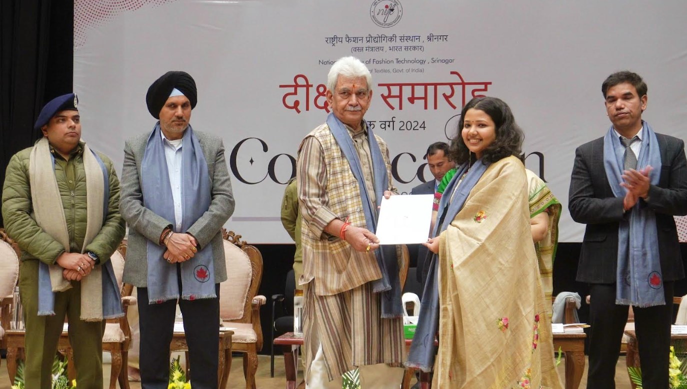 'Lt Governor addresses Convocation ceremony at NIFT, Srinagar'