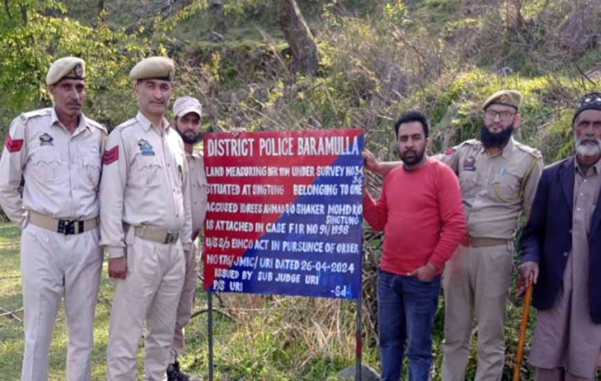 'JK Police Seize Property of Militant Handler in Baramulla'