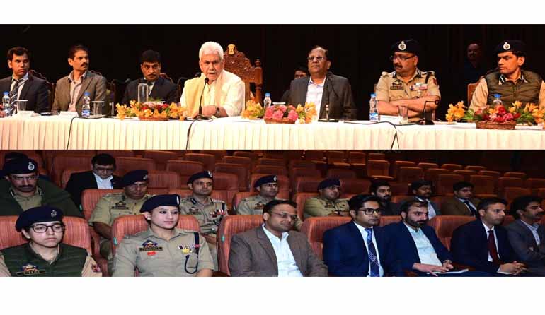 'Lt Governor interacts with Senior officials of Police and Civil Administration of Kashmir Division'
