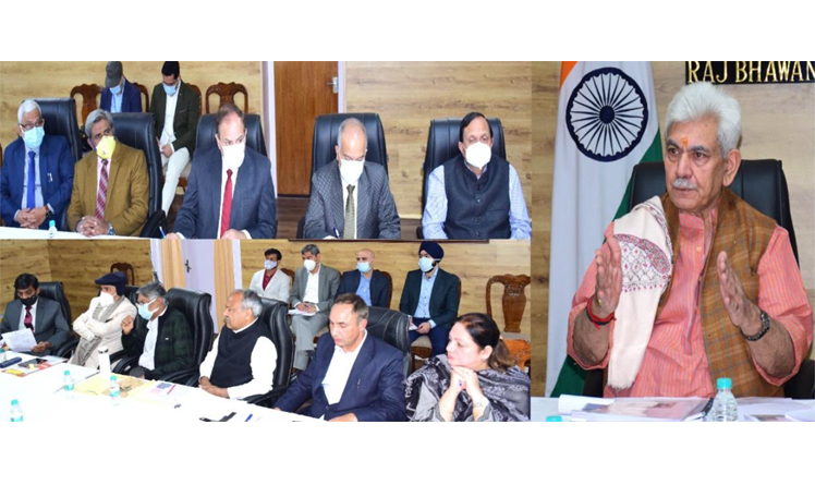 'Lt Governor interacts with VCs of Universities of J&K UT'