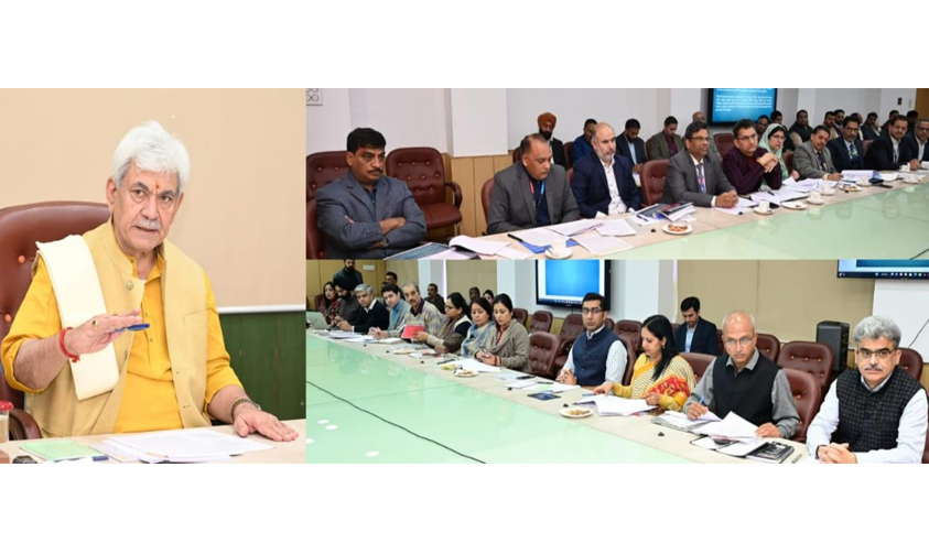 'Lt Governor chairs meeting of financial institutions, public sector banks & govt departments'