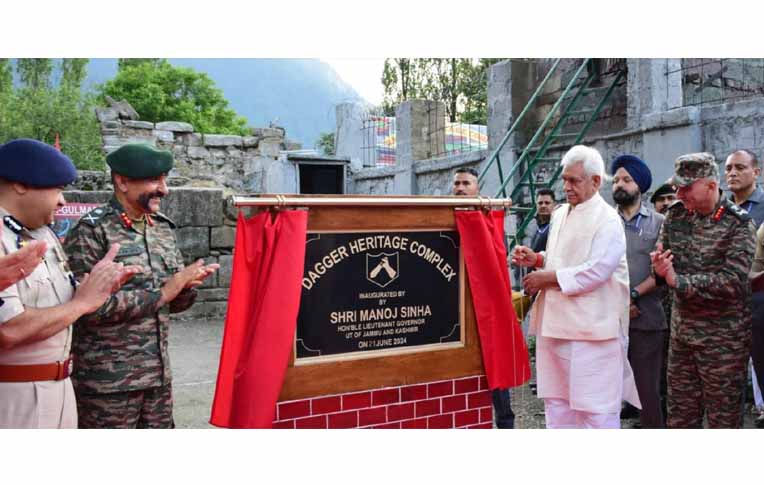 'Lt Governor inaugurates Indian Army’s Dagger Heritage Complex, at Baramulla'