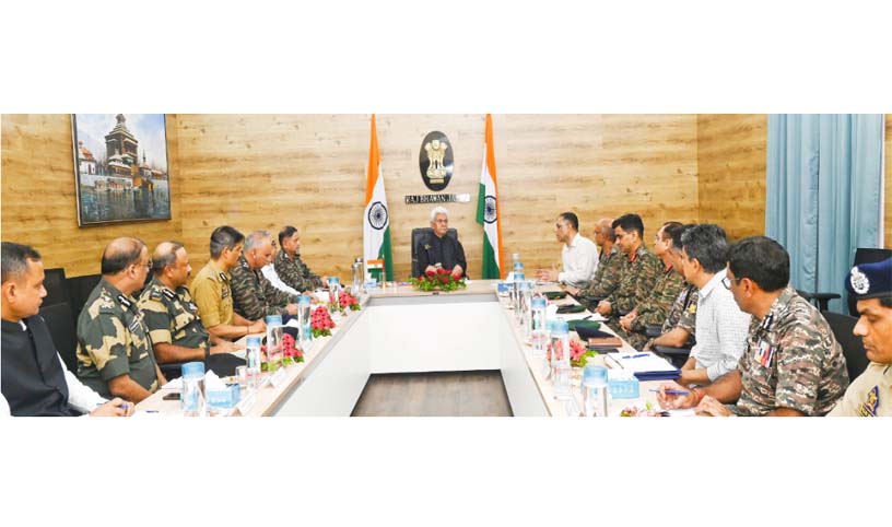 'Lieutenant Governor chairs a high-level review meeting on security scenario in Jammu Division'