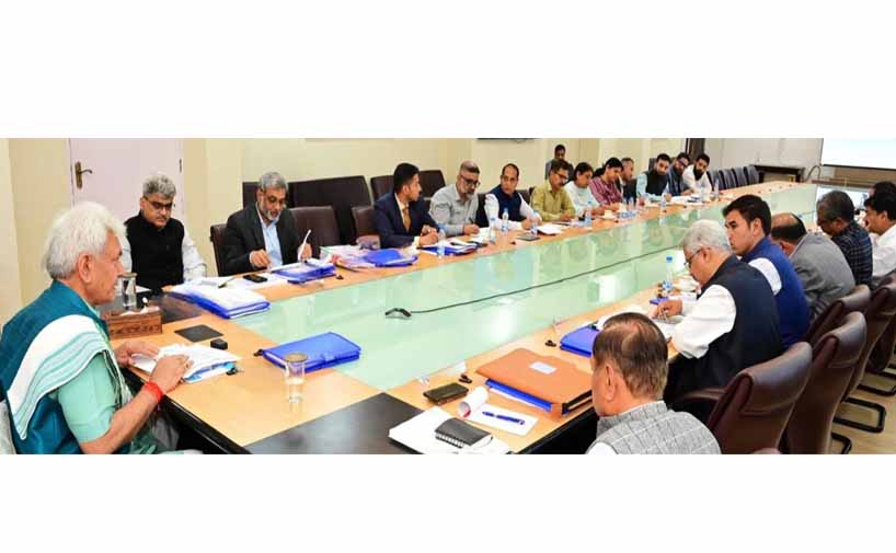 'Lt Governor chairs review meeting of Revenue Department'