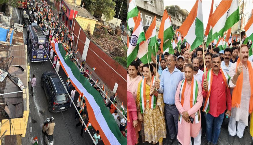 100-meter long Tiranga leads Tiranga Yatra in Jammu