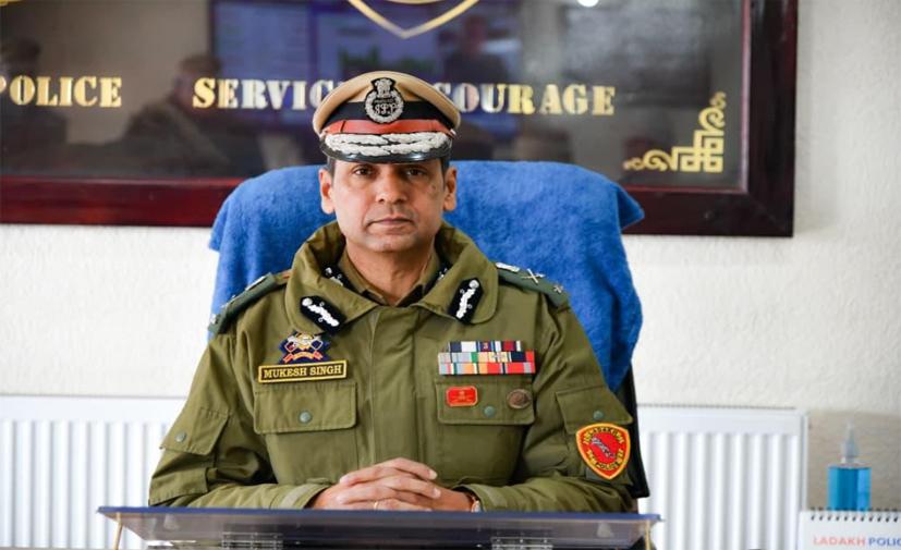Mukesh Singh takes charge as DGP of Ladakh Police