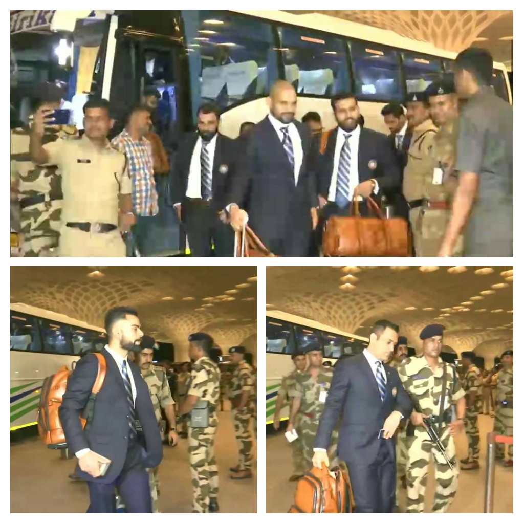 Indian Cricket Team leaves for ICC World Cup to be held in England and Wales