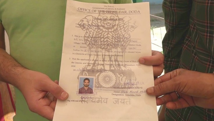 32,31,353 domicile certificates Issued In J&K: MHA