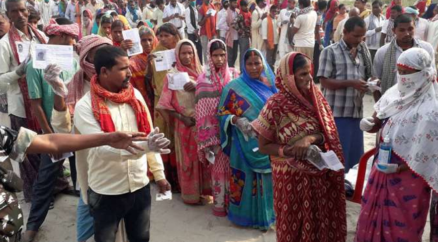 53.51 per cent voting so far in Bihar election second phase, says Election Commission