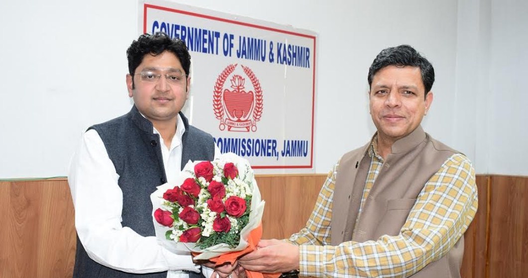 Dr Raghav Langer assumes office as Div Com Jammu