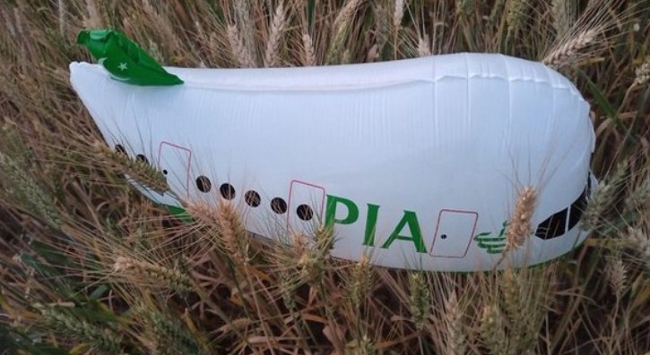 Third aircraft-shaped balloon with 'PIA' written on it found in Jammu