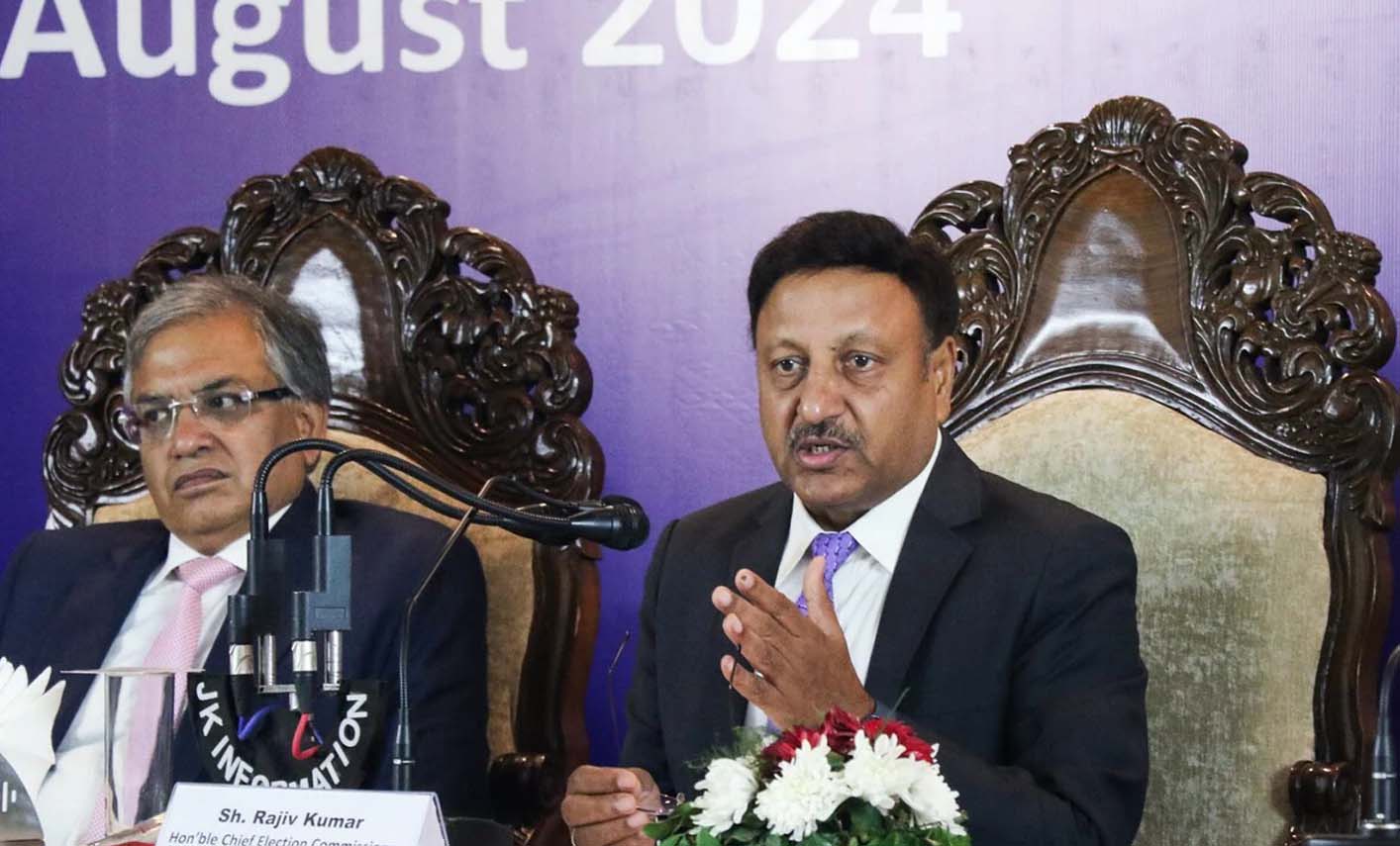 Time has come to give people of J&K its own government through elections: CEC Rajiv Kumar