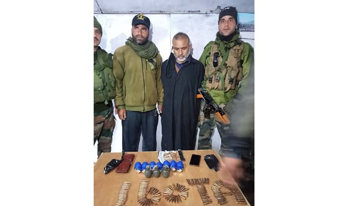 ‘Militant associate’ arrested in Kupwara; 10 grenades, 182 bullets recovered