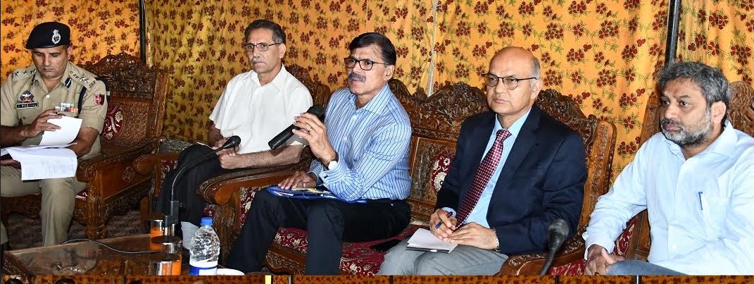 Advisors Kumar, Sharma visit Ganderbal; review stock supply, security situation