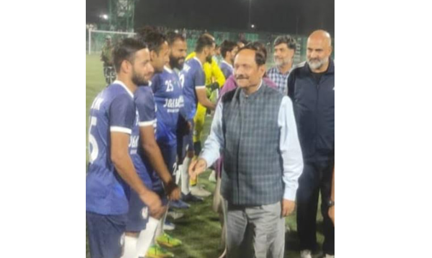 Advisor Bhatnagar inaugurates 2nd Positive Kashmir Football Championship-2022