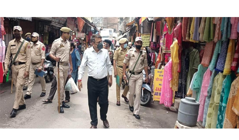 Covid surge: Jammu admin launches drive to enforce fresh containment guidelines