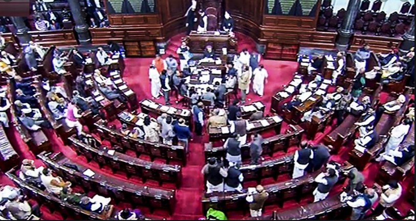 Rajya Sabha adjourned for day after ruckus by Oppn over farm laws