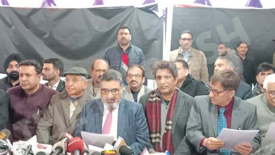 Ex-PDP minister Syed Altaf Bukhari launches Apni Party in Srinagar