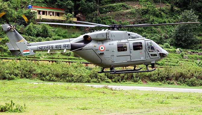 IAF's Dhruv helicopter makes emergency landing in eastern Ladakh