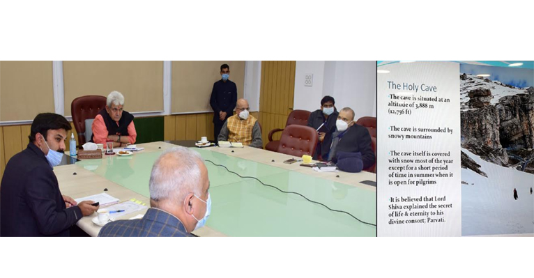 Lt Governor chairs preparatory meeting of Shri Amarnathji Yatra-2021; calls for best-in-class arrangements for Shri Amarnathji pilgrims