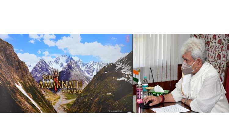 J&K: LG Manoj Sinha Today launches the video song Shri Amarnath Ishwaram