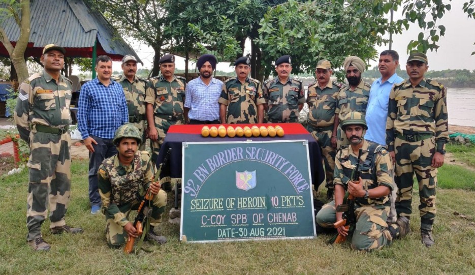 BSF recovers heroin in Akhnoor border area