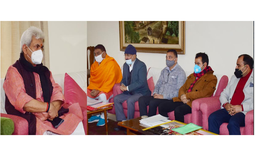 Municipal heads’ association, DDC member call on Lt Governor