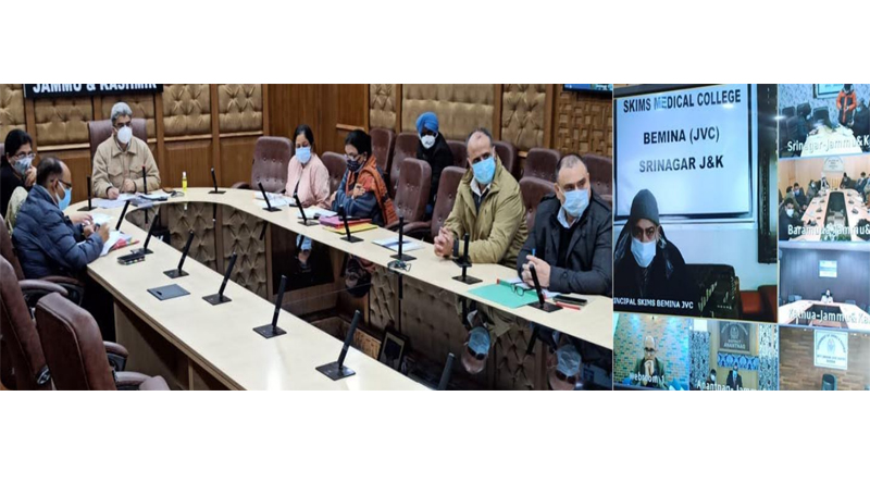 Dulloo reviews de-notifying of Covid-19 dedicated hospitals in J&K