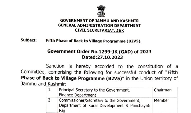 Second phase of B2V Programme from 25-30 Nov, 2019,  CS holds video conference with DCs to review preparations