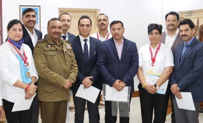 DGP felicitates Police Badminton team for winning medals in All India Police Badminton C’ship