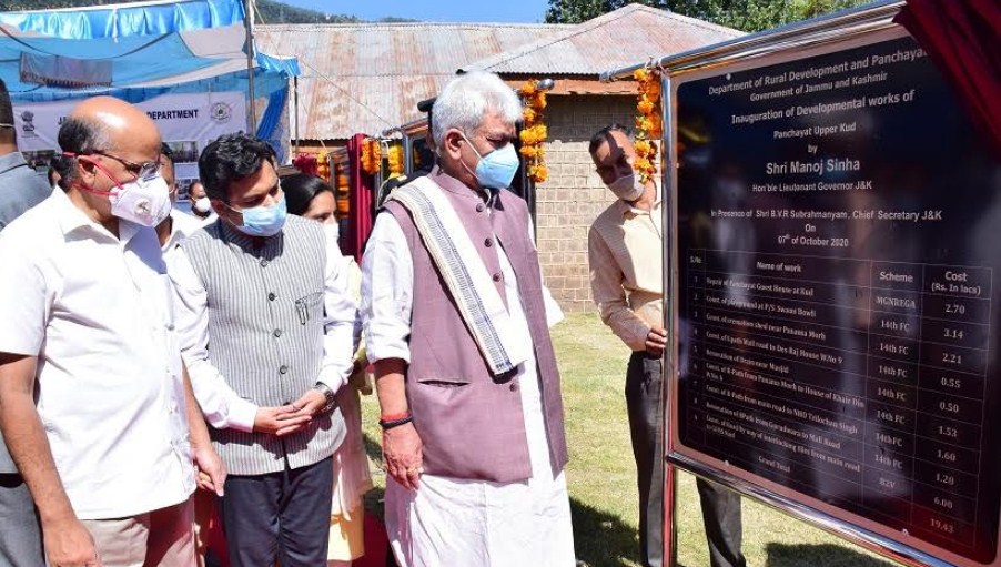Lt Governor inaugurates various developmental projects