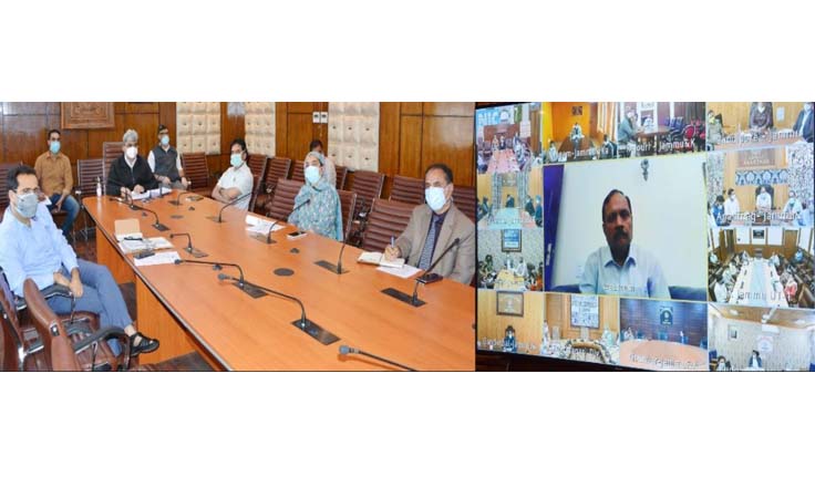 Advisor Bhatnagar reviews COVID management strategies for effective containment of virus across J&K