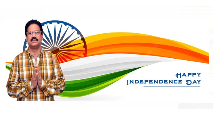 K.K Gupta greets people on 76th Independence Day