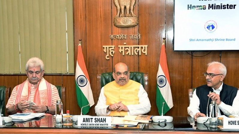 Amit Shah holds 2 meetings on security arrangements for Amarnath Yatra