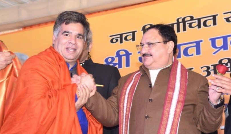 J&K BJP felicitated J P Nadda