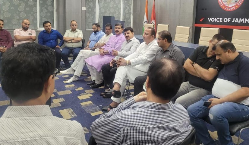Jugal Kishore Sharma visits Chamber Office Jammu