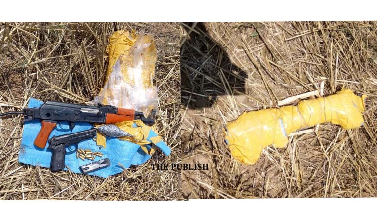 Recovery of Arms/Amn from Samba border by BSF Troops