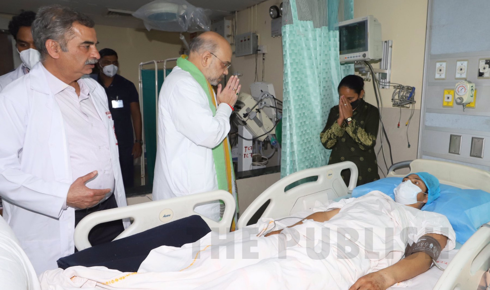 Pahalgam bus accident: Union Home Minister Amit Shah meets injured ITBP personnel at AIIMS