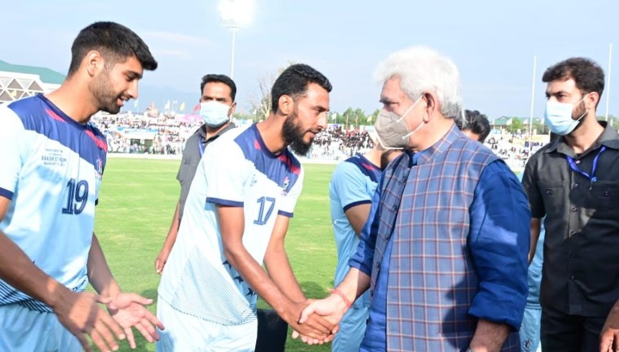 Lt Governor dedicates the Upgraded & Revamped Bakshi Stadium at Srinagar to the Sportspersons of J&K