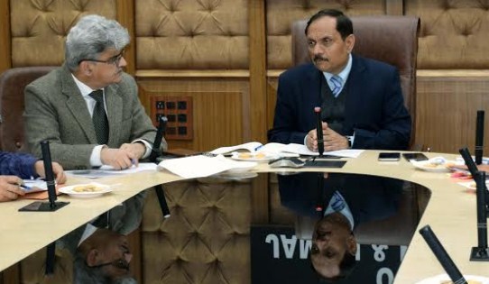 Advisor Bhatnagar reviews progress on major H&ME projects across J&K