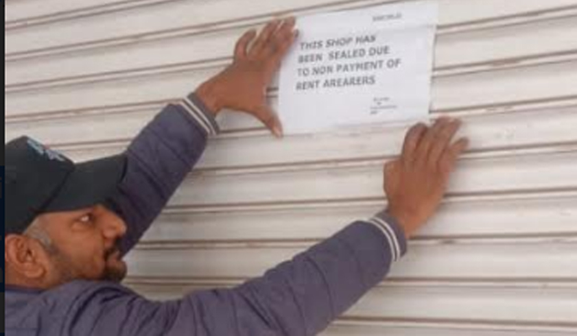 JMC sealed shops due to non-payment of rent