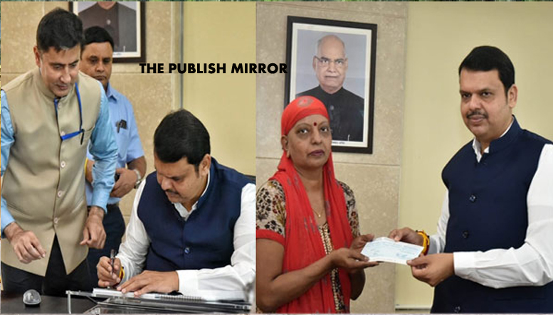 Devendra Fadnavis gets down to work, his first sign of 2nd term is on a cheque