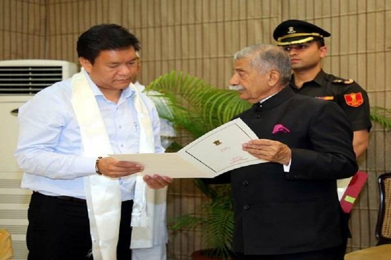 Pema Khandu sworn in as Chief Minister of Arunachal Pradesh