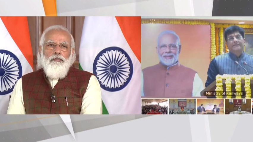 Dedicated Freight Corridor: PM Modi inaugurates New Bhaupur-New Khurja section of EDFC