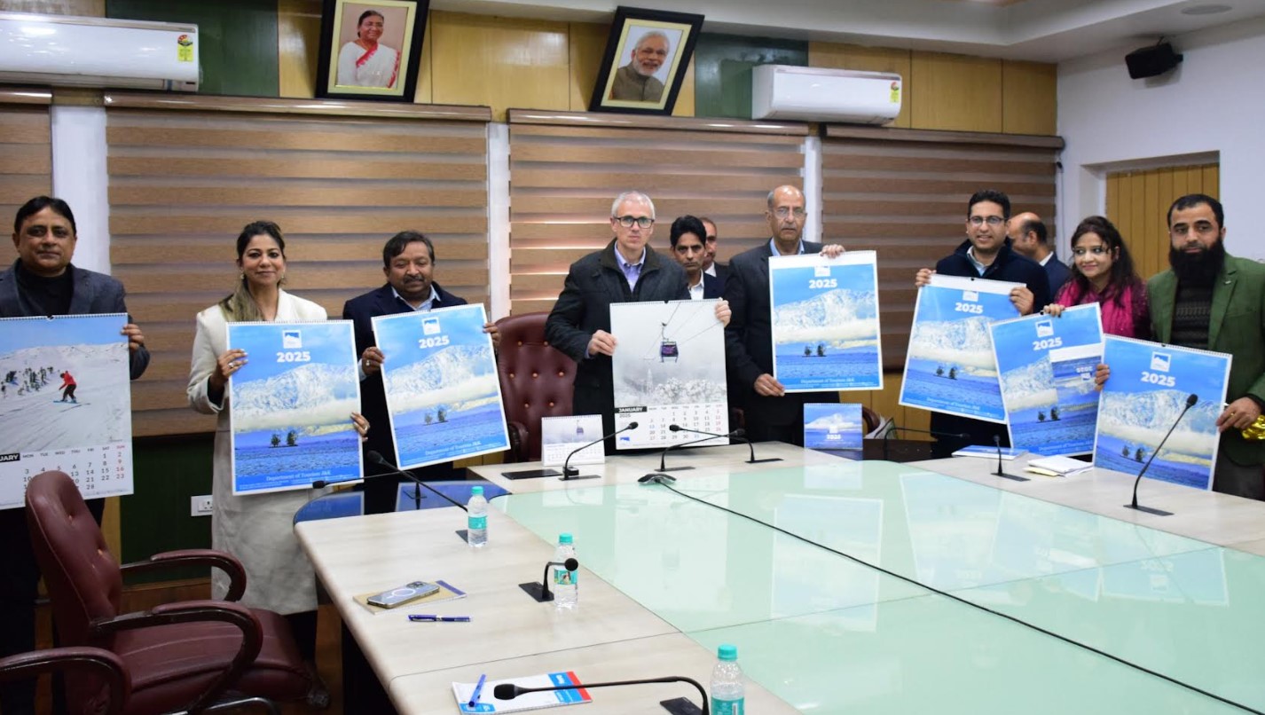 CM Omar Abdullah releases Tourism Department’s Calendar, Trekking Maps