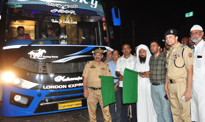 DC Jammu flags off Hajj pilgrims