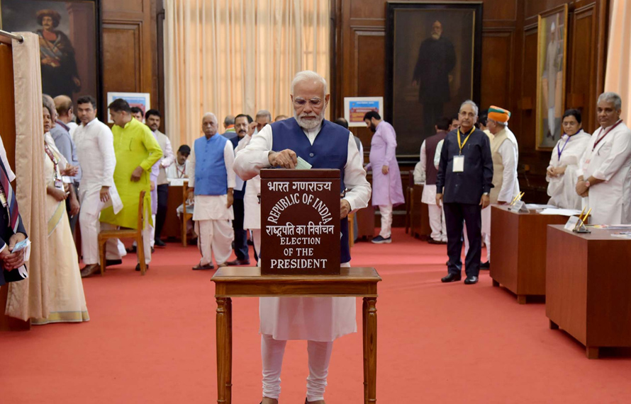 Presidential Elections 2022: PM Modi casts his vote at Parliament House