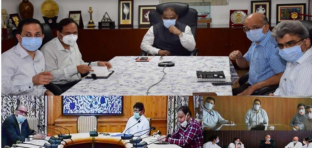 Lt Governor seeks suggestions for containment of Covid-19 from Doctor