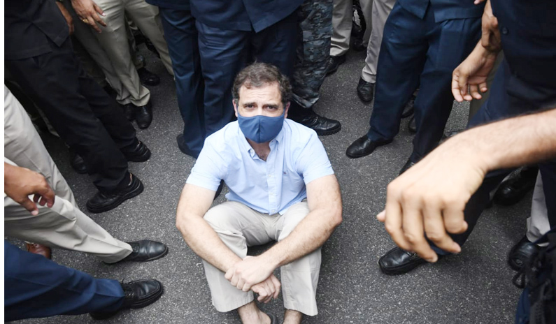 Rahul Gandhi, other top Congress leaders detained over dharna at Delhi's Vijay Chowk